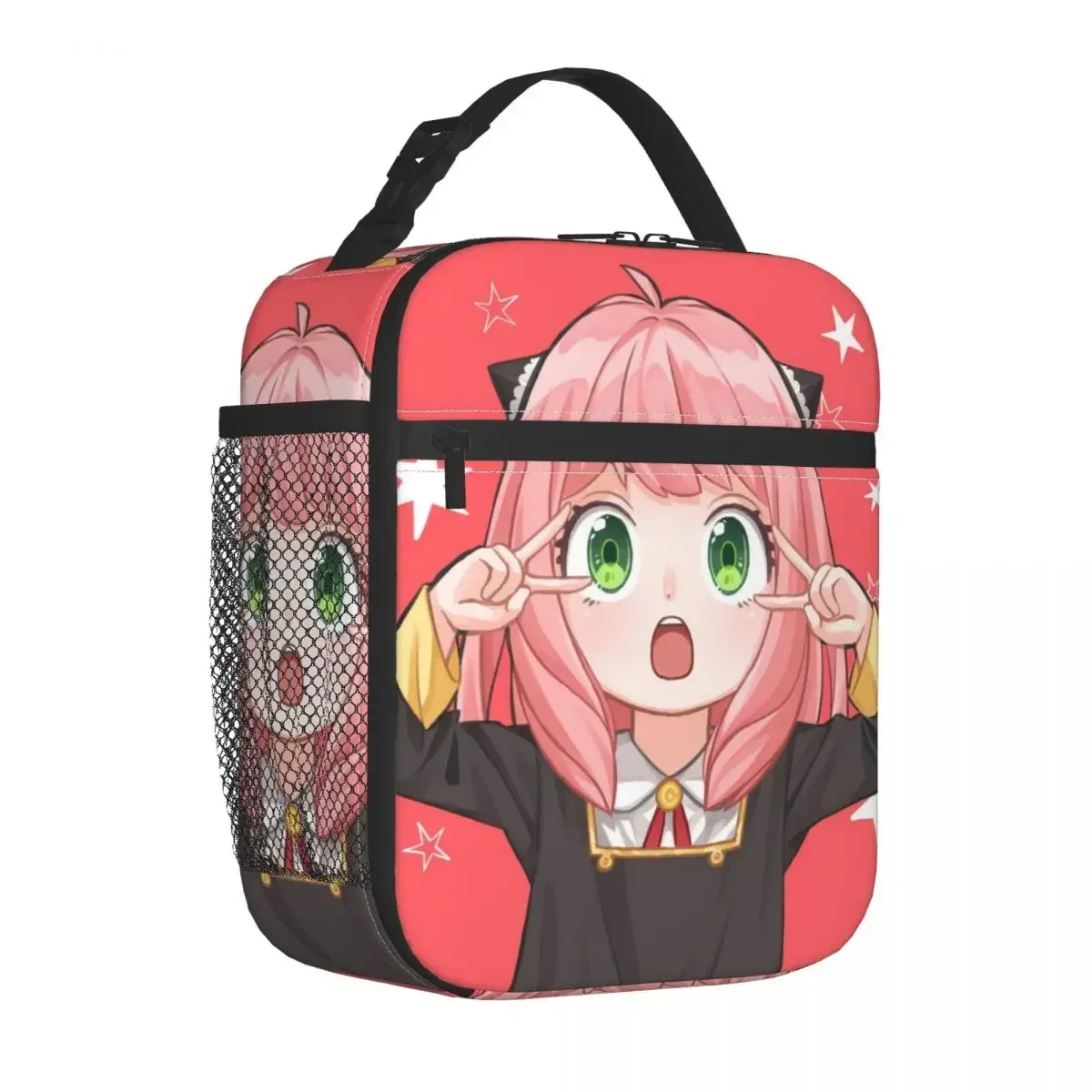 anime-forger-anya-isolado-almoco-sacos-portatil-recipiente-de-refeicao-saco-termico-lancheira-tote-trabalho-piquenique-bento-bolsa