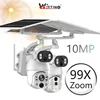Wistino 10MP 99X 光学ズーム 4 グラム自動追跡ソーラーセキュリティカメラモーション検出ソーラーカメラ 4 グラム Sim カード 1