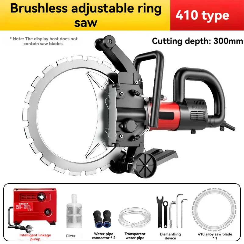 

Brushless Handheld Circular Saw for Concrete Cutting Dust-Free Wall & Floor Cutting Machine Reinforced Cement Sawing Tool