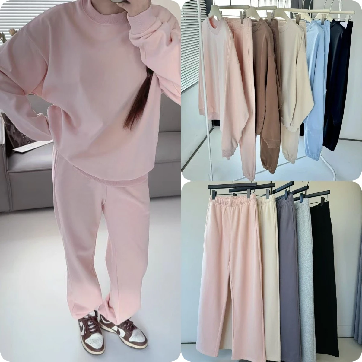 Sudaderas Unisex de Algodón, Casuales, Holgadas, con Estampado de Letras en 3D, con Capucha, Cálidas, de Felpa, para Mujer, Otoño Invierno, Color Sólido