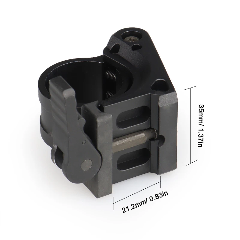 Uchwyt na lupę taktyczną FAST FTC 30MM 3X-P/3XMag-1 Uchwyt na lupę 6x z aluminiowym i wytrzymały uchwyt z klapką do środka