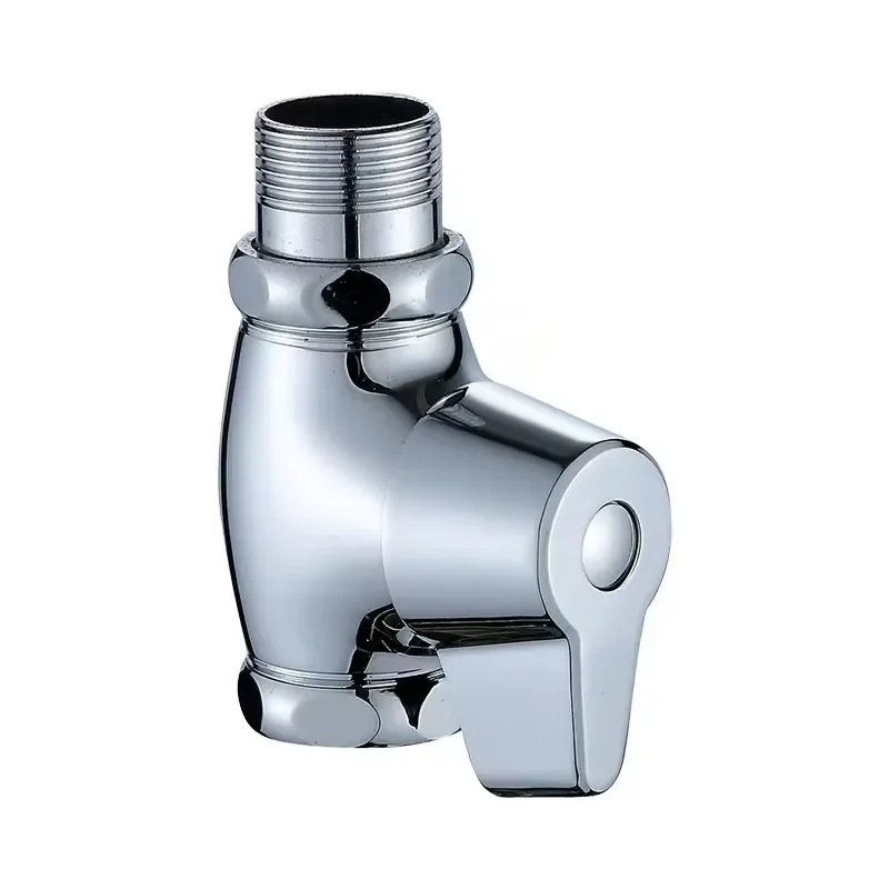 Manual Zinc Alloy Copper Toilet Flush Valve Quick Opening Modern Minimalist Design