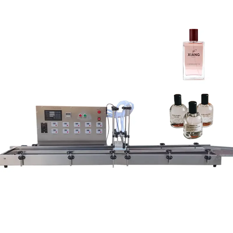 Automatic 4 Nozzle Desktop Liquid Filling Machine Milk Perfume Detergent Soy Sauce Filler Peristaltic Pump Filling Machine