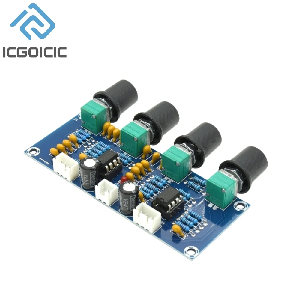 Tone Board Preamp Pre-amp With Treble Bass Volume Adjustment Pre-amplifier Tone Controller For Amplifier Board XH-A901 NE5532 