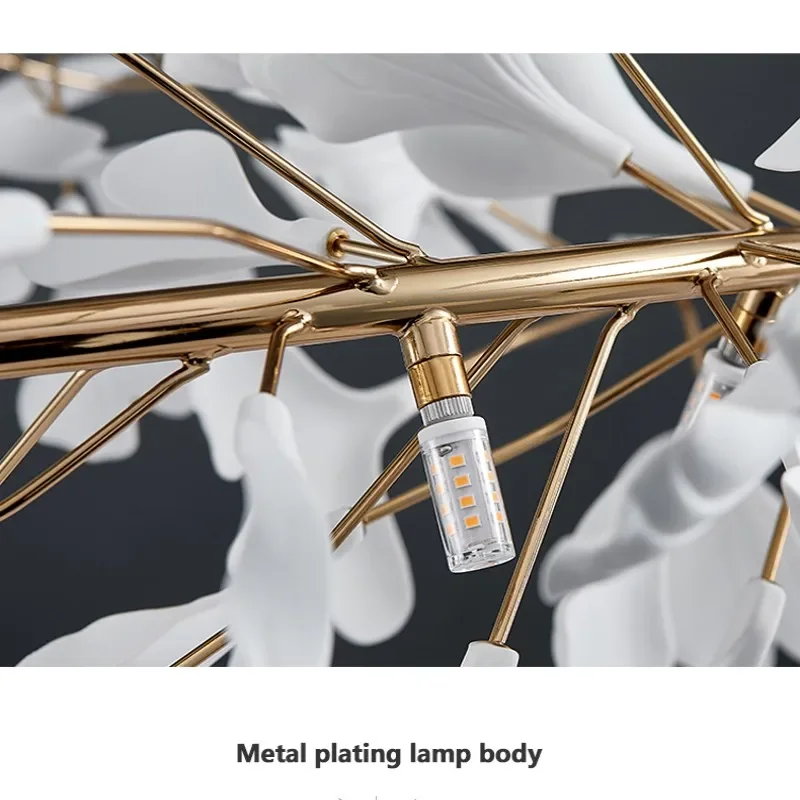 الجنكة ورقة الثريات المعلقة لتناول الطعام غرفة المعيشة طاولة المطبخ غرفة نوم الحديثة الخزف يترك ثريا تركب بالسقف أضواء