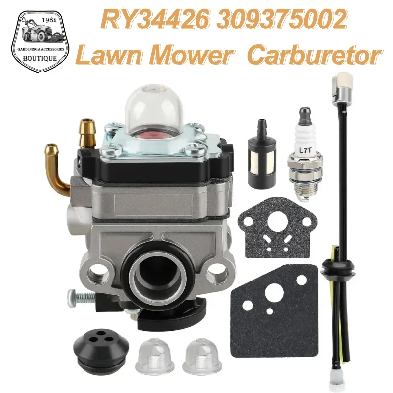 

309375002 Carburetor Fits RY34426 RY34007 S430 C430 X430 30cc RY34441 RY34427 RY34421 RY34446 RY34006 String Trimmer Spark Plug