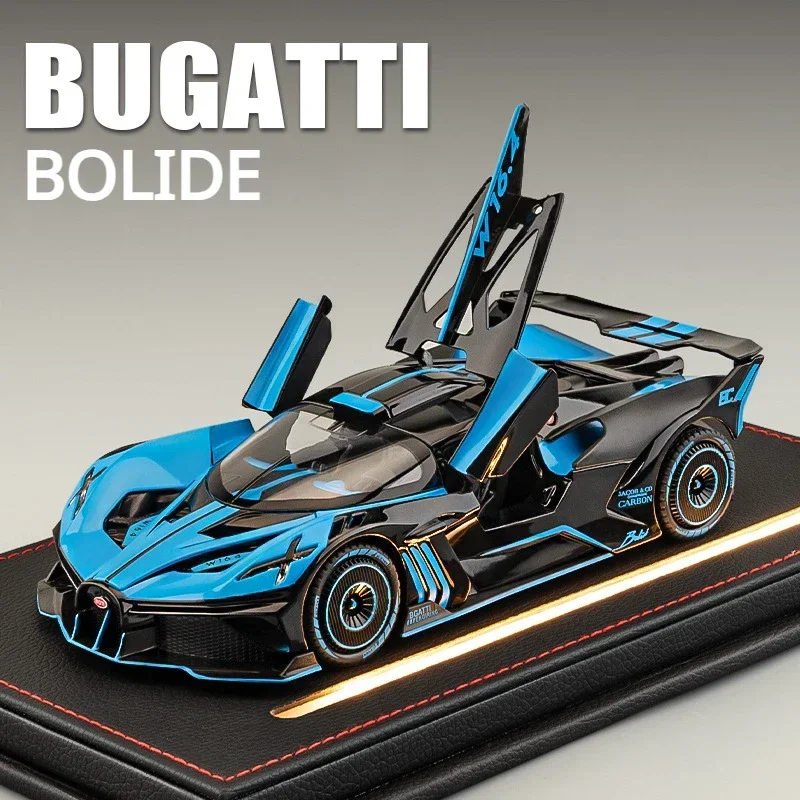 1:24 Bugatti Bolide Supercar Alloy Model Car Toy Diecasts Metal Casting Sound and Light Car Toys For Children Vehicle