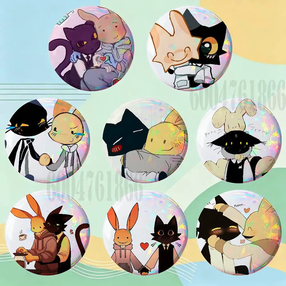 Intern and S-Secret Agent Badges Round Nijigen Otaku Culture IP peripheral products 58mm 44mm 32mm 75mm 25mm Mini