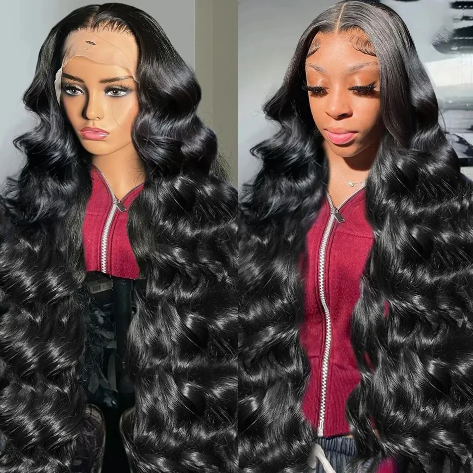 Full brazilian 13x6 hd lace frontal human hair wig for women choice 40 inch lace front boby wave cheap wigs on sale clearance