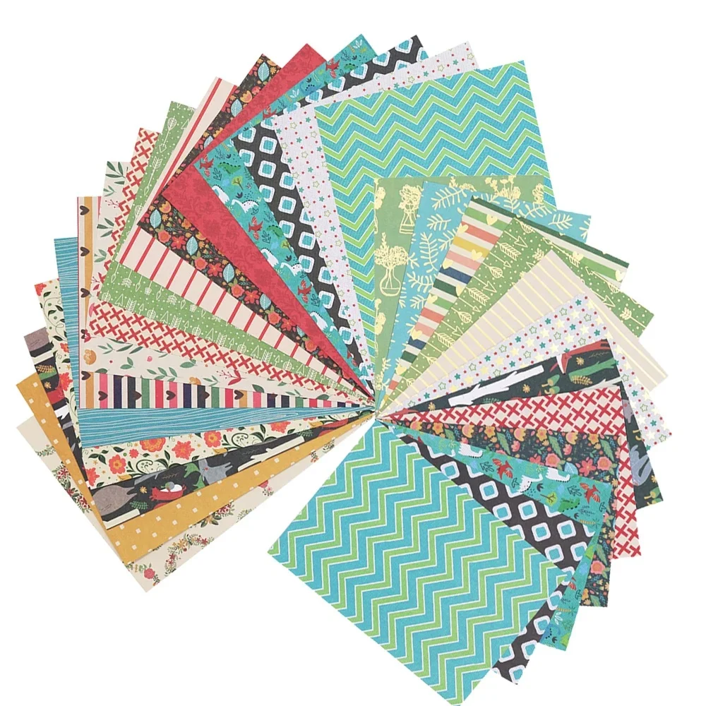 Creative Path 6*4 Inch Floral Decorative Journaling Scrapbooking Paper A5 A6 Vintage Flower Pattern Scrapbook Background Papers view 5