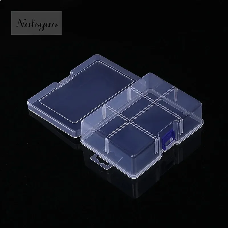 Wholesale Clear Plastic Rectangular Storage Box Screwdriver Bits Tools Blade Dustproof Waterproof Case Container