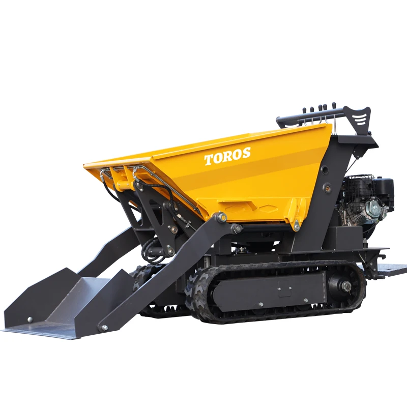 

800kg Automatic Tracked Dumper Factory Wholesale Hydraulic Small Dump Truck High Quality Mini Crawler Transporter customized