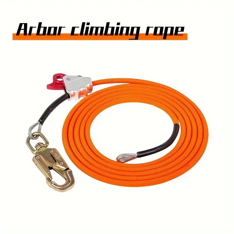 steel wire core flip Line Kit adjustable climbing positioning rope suitable for tree artists mountaineer  outdoor tree climbers