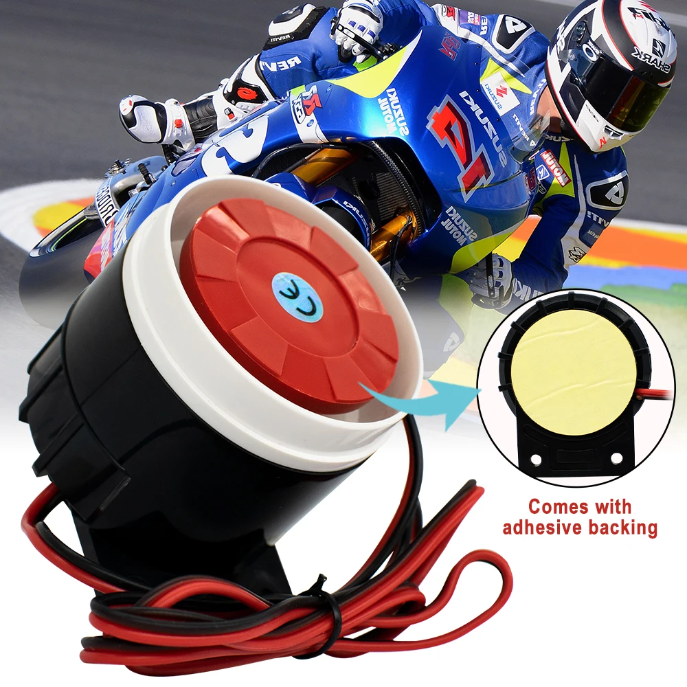 116dB السلكية الصغيرة إنذار الصوت بوق الإنذار أمن الوطن نظام إنذار الصوت العمل مع تيار مستمر 12 فولت #6