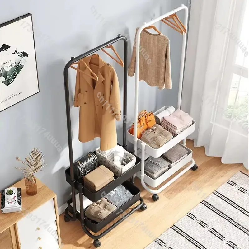 Floor to Ceiling Coat Rack Simple Bedroom Clothes Hat Drying Rack
