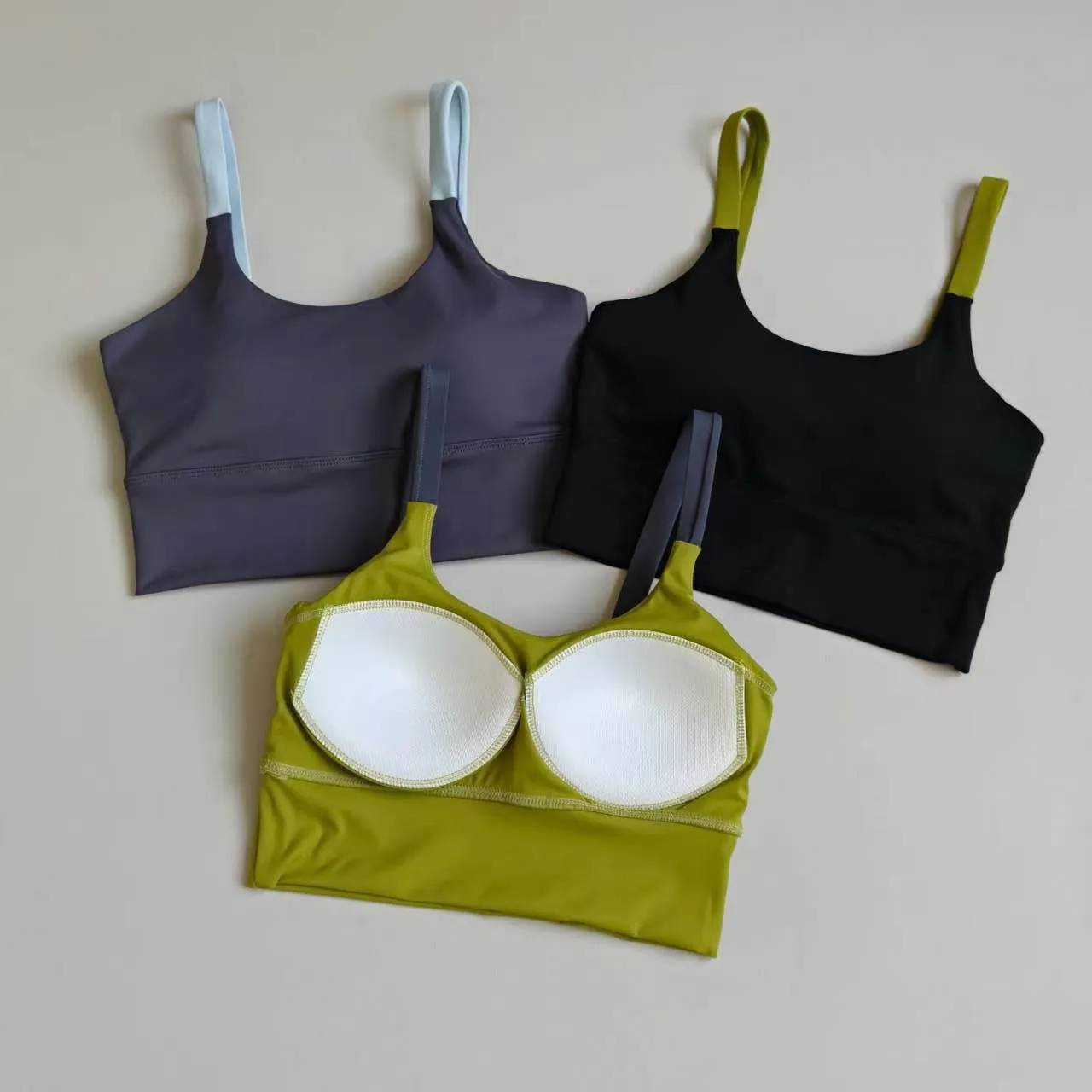 Hochintensiver All-In-One-Sport-BH für Damen, Push-Up, stoßfest, Yoga-Fitness-Weste, atmungsaktiv, schnelltrocknend, Lauf- und Trainings-BH – Detail 6