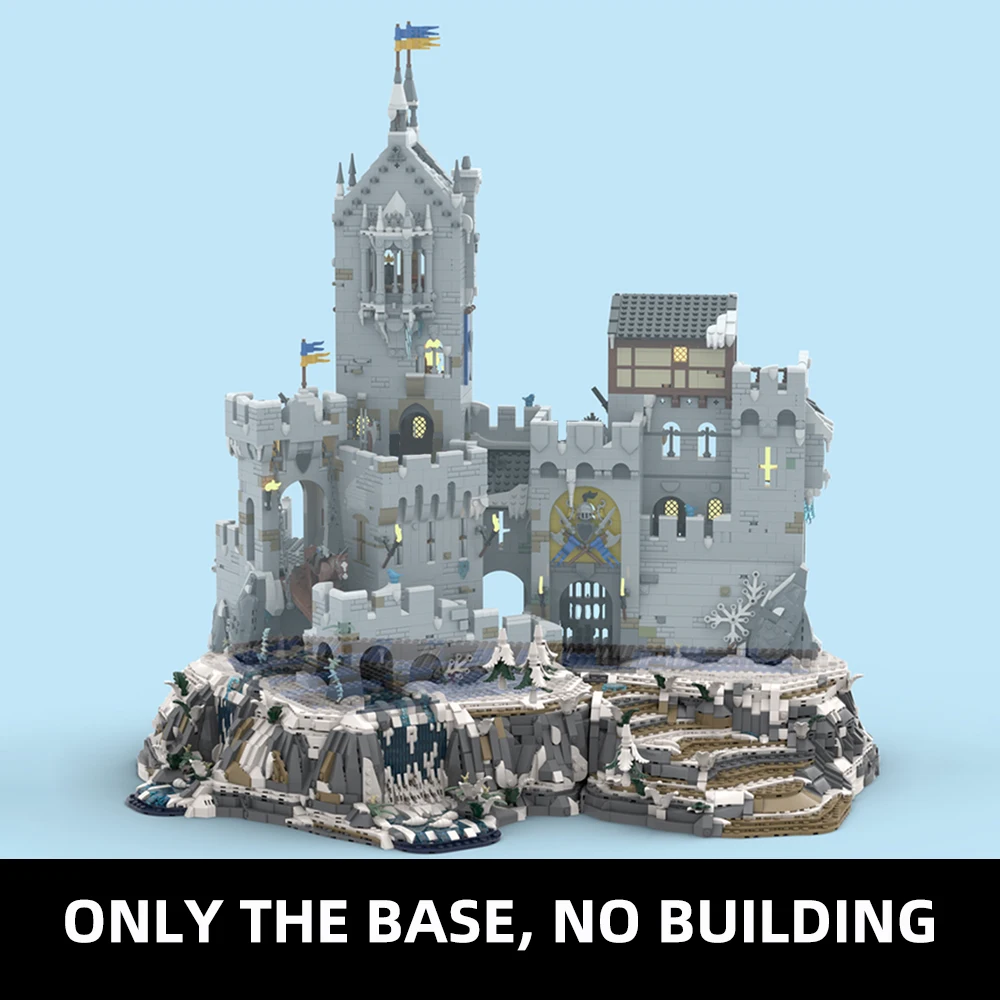 New MOC Sleepless Night Mountain Fortress Model Shelter Base Modular Building Blocks DIY Assembly Toy Adult Collectible Gift Set