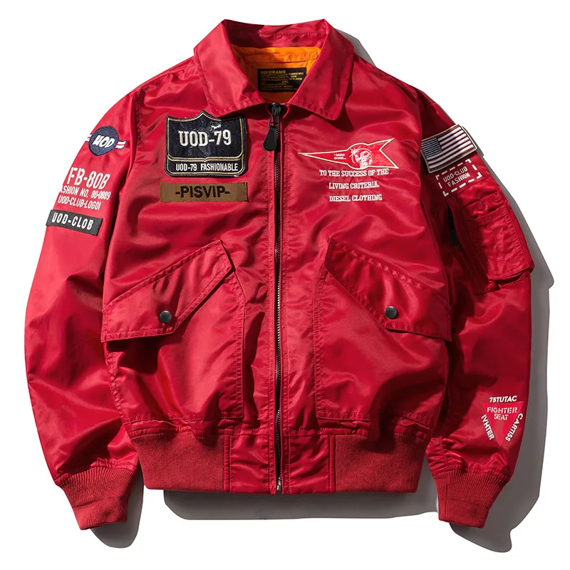 Men's Spring Vintage Jacket Air Force Streetwear Outwear Coats New Male Autumn Fashion Outdoor Oversize Bomber Jakcets