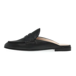 Ladies' Summer Outdoor Mule Shoes The New Style 2025 Black Camel Color Casual Flat Slippers Suede Shoes