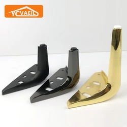 4pcs Metal Furniture Legs for Table Feet 12/15/18cm Black Gold TV Stands Dressing Sofa Foot Hardware Replacement Cabinet Feet