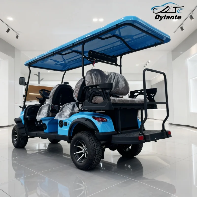 Cheap Long Range Lead-Acid Battery And Lithium Battery Optional Powered Electric Golf Cart Adults Scooter Solar Panels Golf Cart