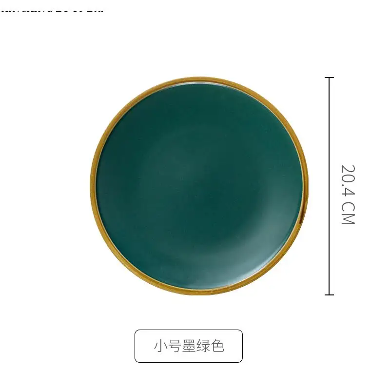 الشمال السيراميك طبق ستيك عشاء الغربية المنزلية بنوم بنه صينية لوازم أدوات المائدة المستديرة