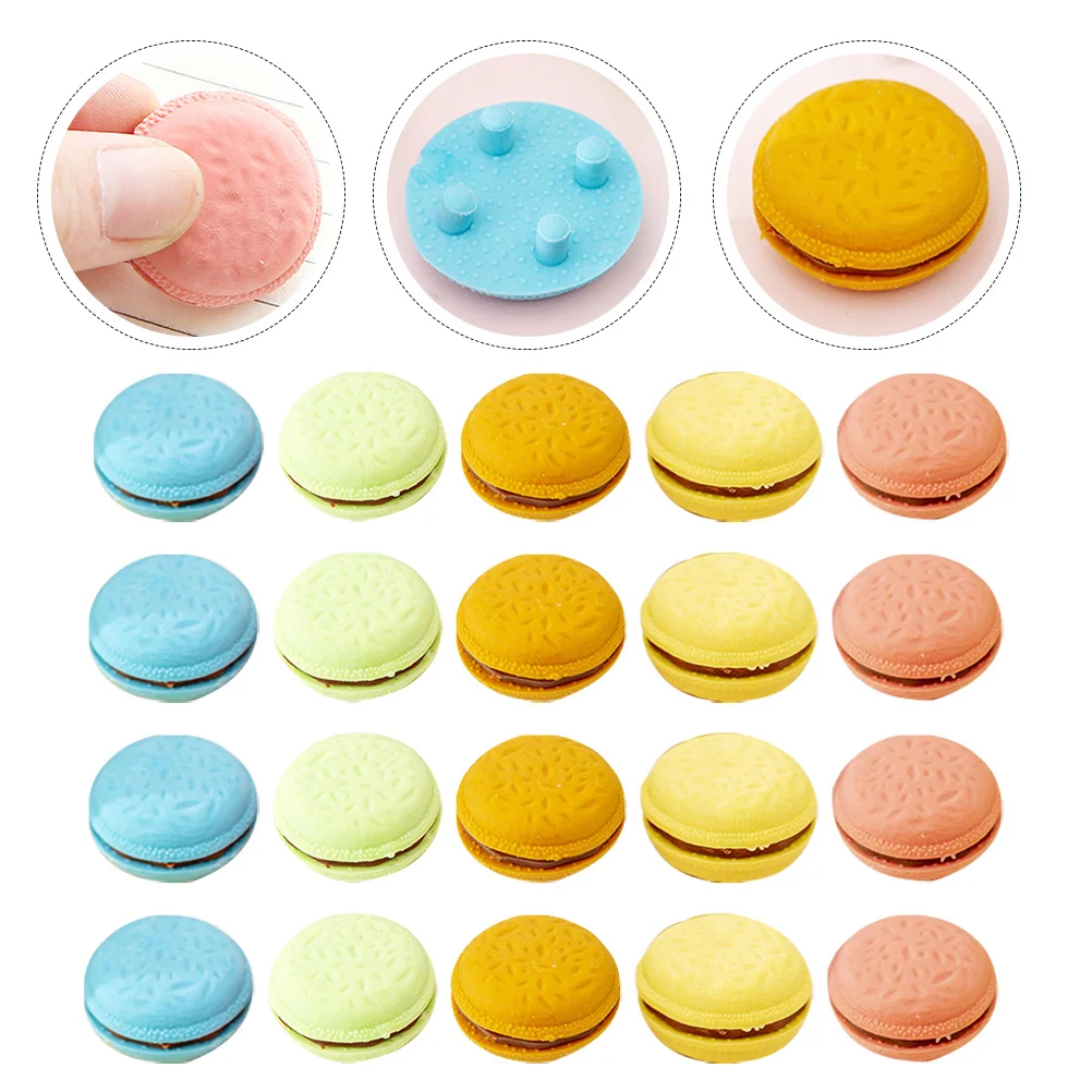 

4 Boxes Macaron Eraser Mini Cartoon Erasers Fun Erasers for Students Classroom Drawing and Writing