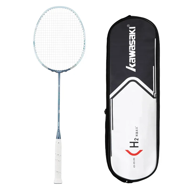 Kawasaki Super Light H2 Badminton Racket Professional 46T Carbon Fiber Racket Badminton 6U