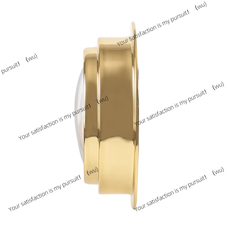 98 مللي متر النحاس قذيفة الزركونيوم مطلي البحرية بارومتر ميزان الحرارة الرطوبة على مدار الساعة ، محطة الطقس أربع قطع الحركة الميكانيكية