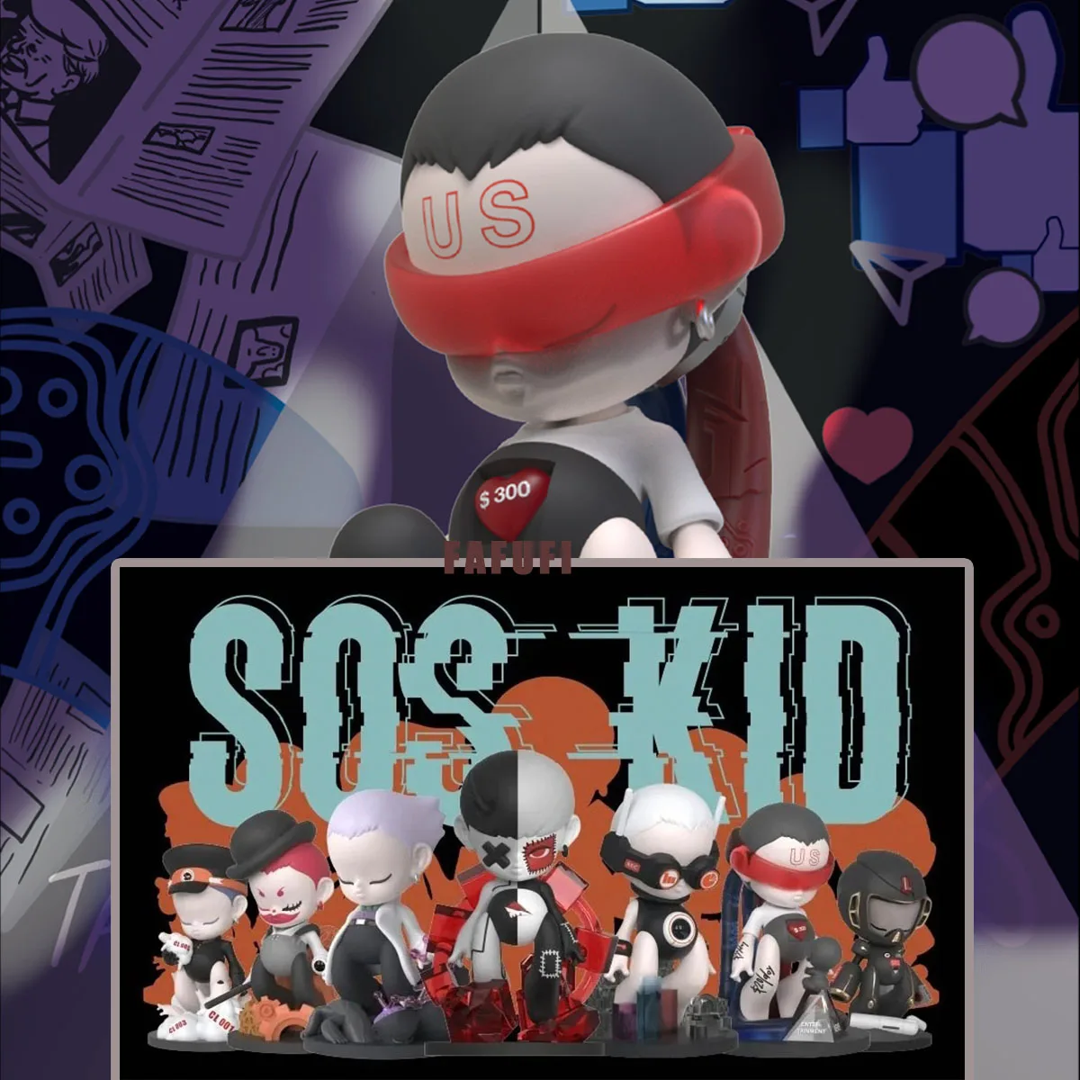 Sos Kid 2 Metaverse Utopia Series Mystery Box Blind Box Toys Anime Figure Coll Doll Surprise Bag Ornament for Boys Birthday Gift