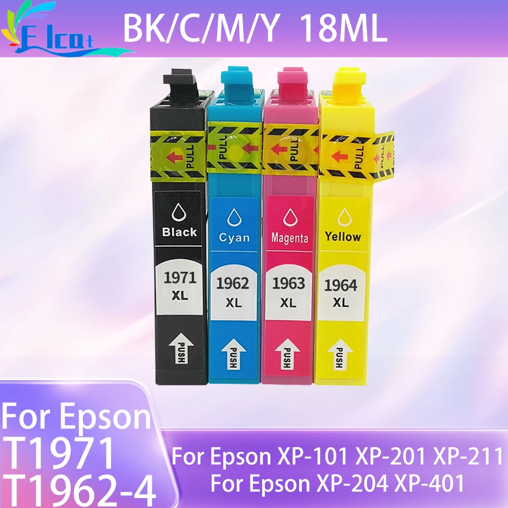 

T1971 T1962 T1963 T1964 совместимый картридж с принтером Epson EXPRESSION XP-101 XP-201 XP-211 XP-204 XP-401