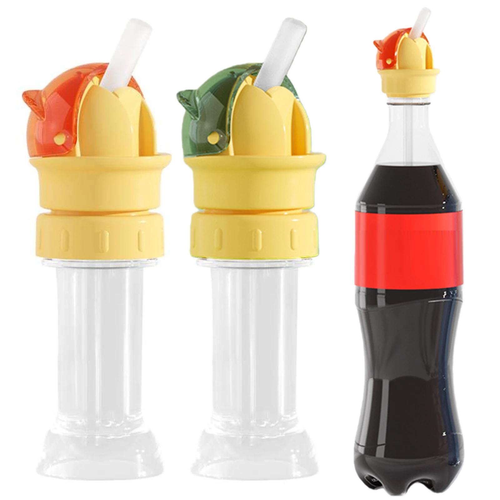 Outdoor Bottle Cap Adapter Leakproof Convenient Suction Nozzle Straw Dustproof Anti-Choking Water Bottle Cap for Car Interiors