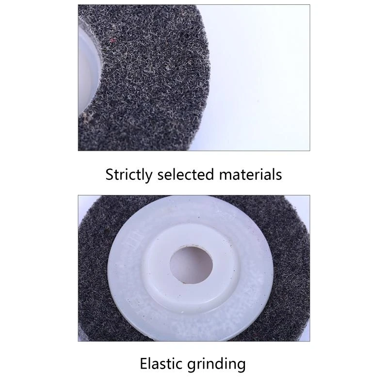 Practical Nylon Fiber Polishing Wheel 100mm Abrasive Disc for Metals Crafts