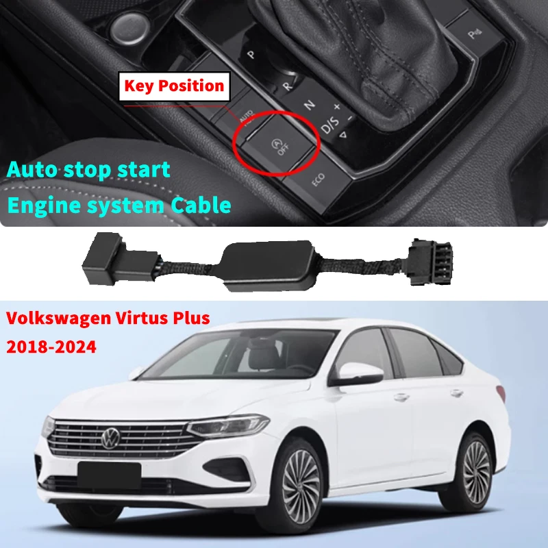 

For VW Volkswagen Virtus Plus 2018-2024 Car Automatic Stop Start Engine System Off Device Control Sensor Plug Stop Cancel