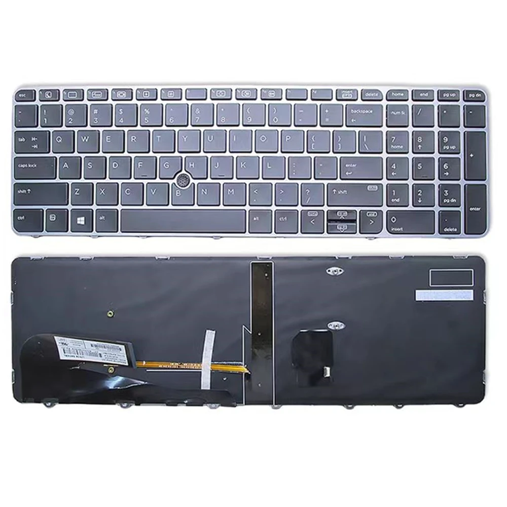 

Клавиатура ноутбука HP EliteBook 850 G3 Black, американская английская раскладка