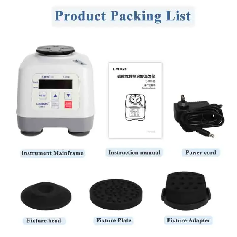 LABGIC-Lab Induction CNC Vortex Mixer Set, Multifuncional Vortex Mixer, Agitador Vortex, Misturador Rotativo CNC, Material Escolar