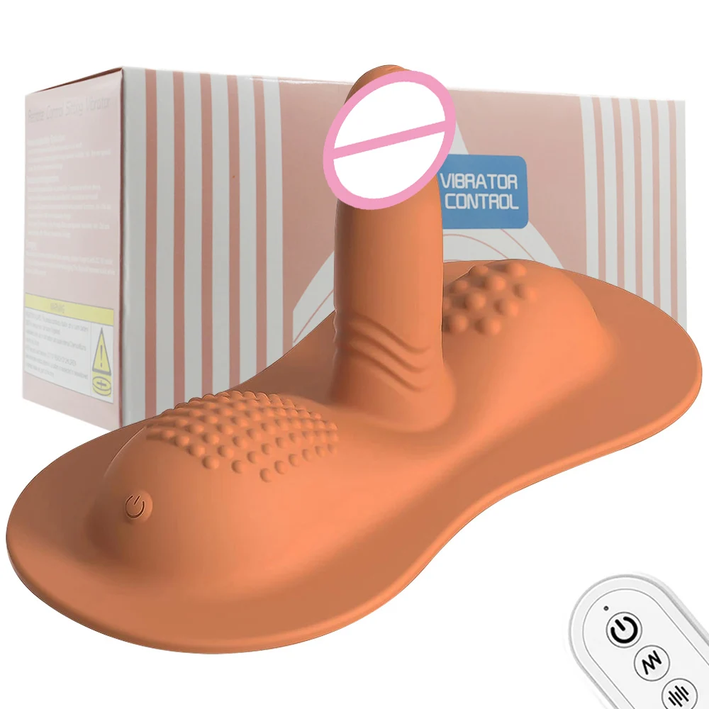 Remote Control Realistic Dildo Vibrator Penis Sit And Ride 10 Vibrating Modes G-Spot Double Stimulator Sex Toy for Women Man