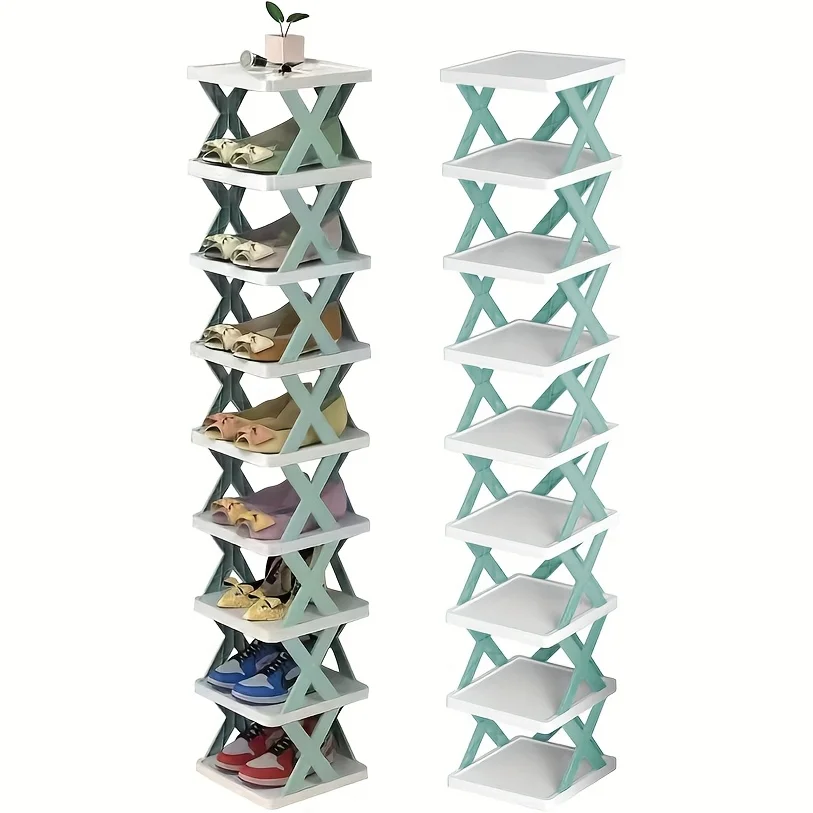 

Space-Saving 6/9-Layer Shoe Rack - Durable PP, Ladder Design, Multi-Functional Plastic Organizer for Home & Dorm, Ideal for Entryway, Bedroom, Living Room, Shoe Storage Organizer