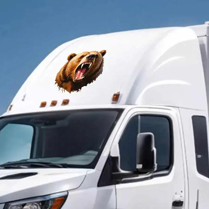 Ferocious Bear &Leopard & Tiger & Wolf Car Sticker Vinyl Decal Waterproof Rear Window Motorcycle Camper Bumper Decoration Y149 - view 3