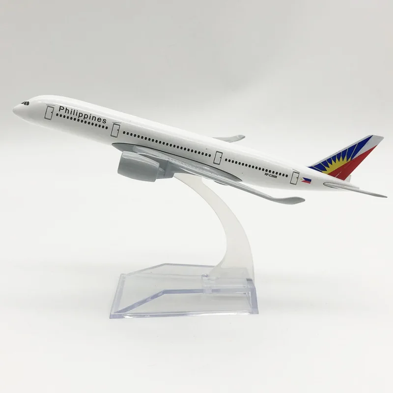 

A350 Philippine Airlines 1/400 Scale Die-Cast Metal Airplane Model 16cm Replica Children's Room Decor Gift Boys Toy