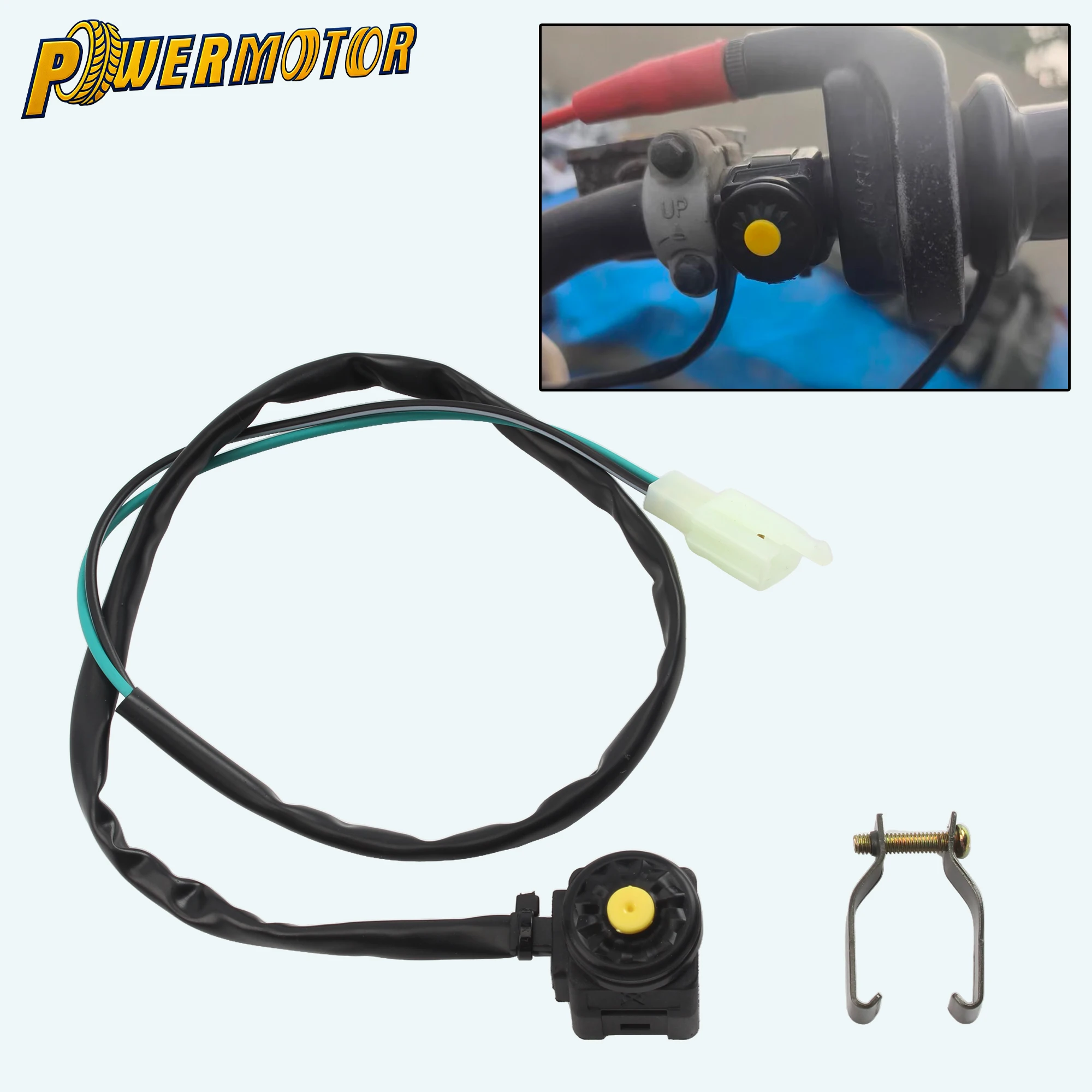 

Motorcycle Start Stop Switch Push Button Horn StarterDirt Bike ATV UTV Dual Sport For 22mm Handlebar Mounted Bar Universal Parts