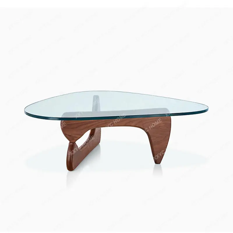 

Creative Coffee Table Solid Wood Glass Special-Shaped Small Apartment Living Room Tea Table Simple side table furniture