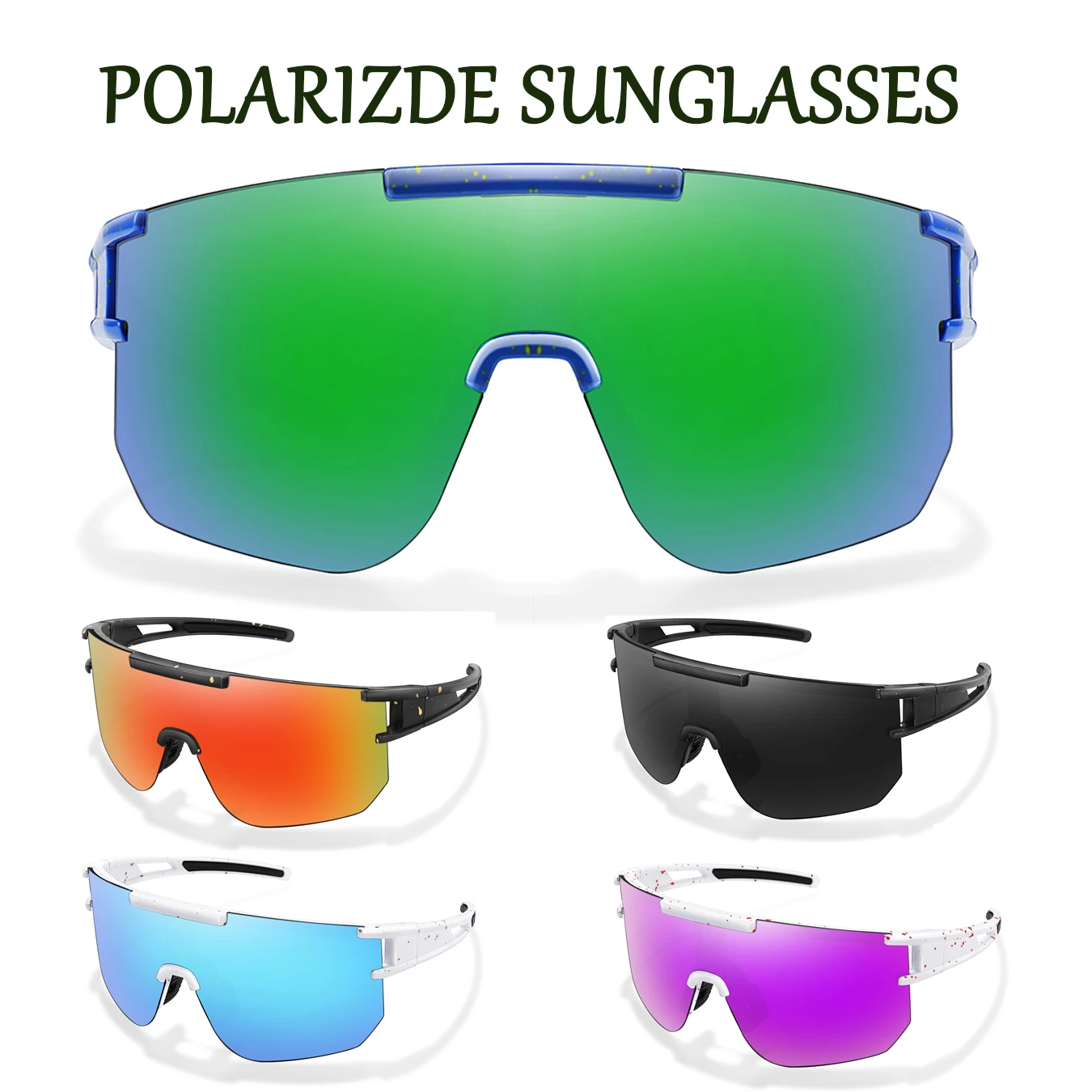 Unisex polarisierte Sonnenbrille, UV400, winddichte Schutzbrille, Outdoor-Sport, Rennrad, Camping, MTB, Radfahren, Brillen für Männer und Frauen
