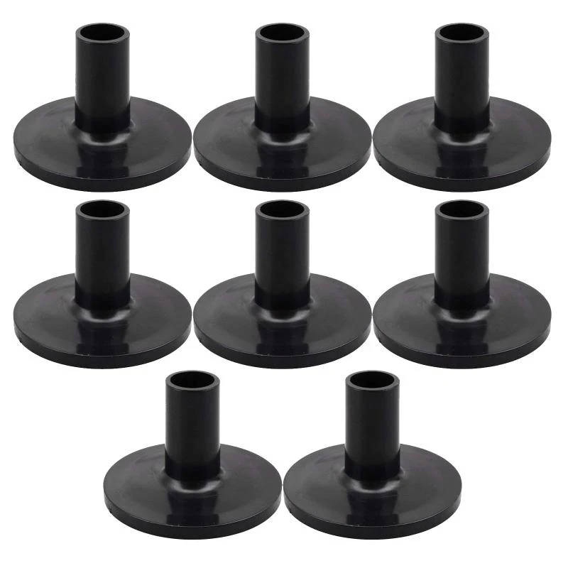 Cymbal Stand Sleeves With Flange Base for Percussion Drum Set Parts Black