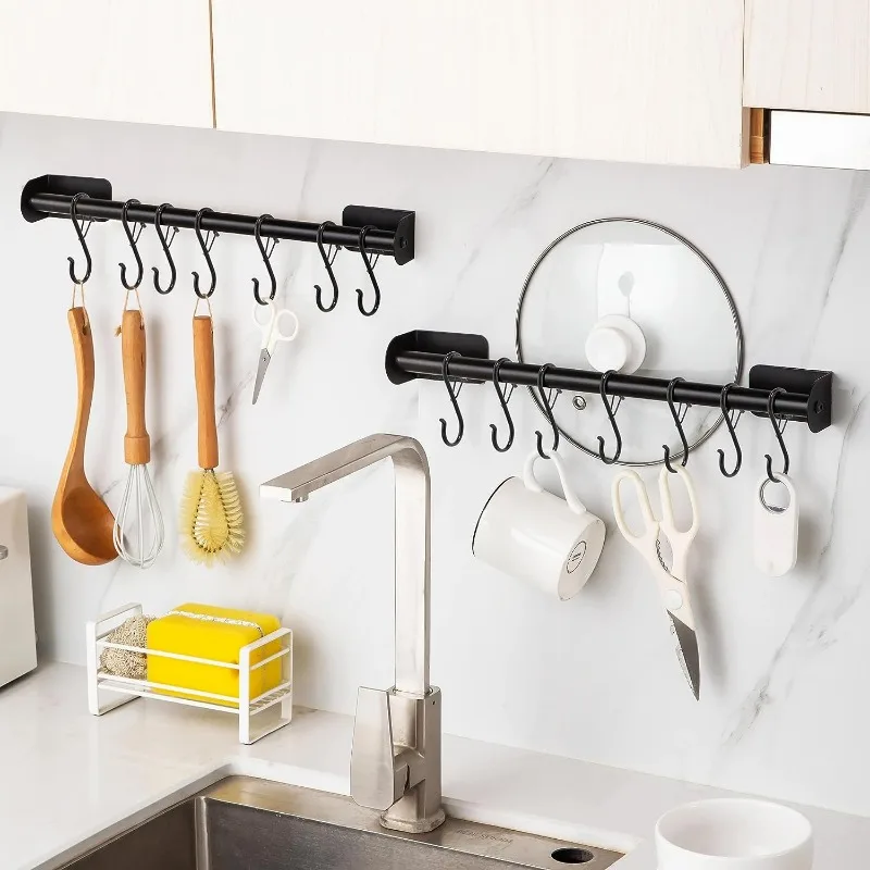 10/1pcs S-Shape Hook Metal Buckle Design Multi-function Kitchen Bedroom Garden Hanging Clasp Clothes Bags Plants Hanging Rack