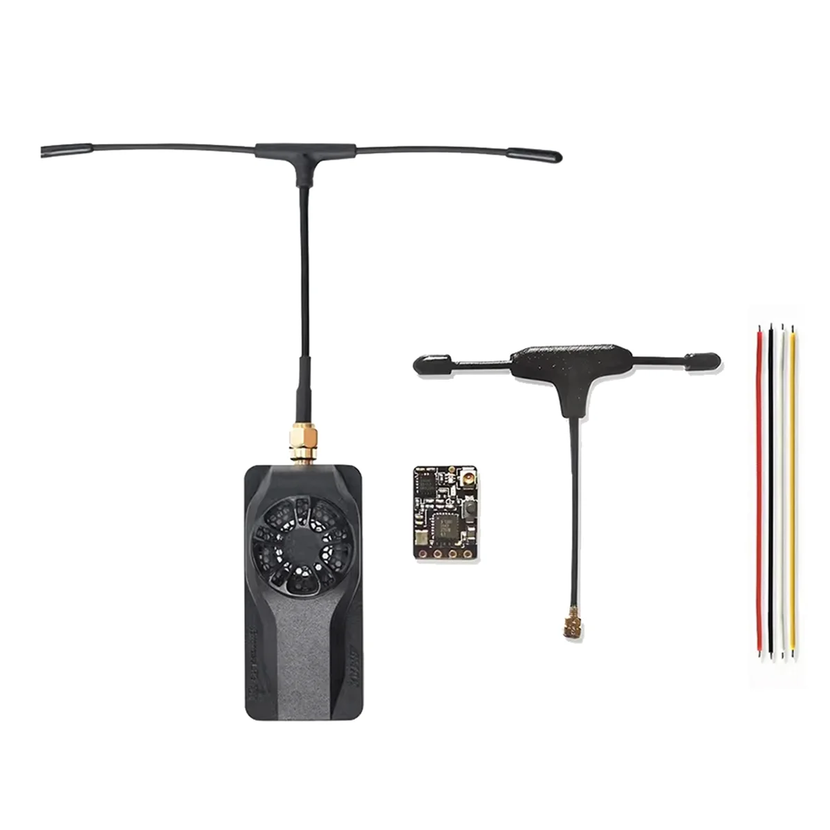 For EMAX Aeris Link RX TX 1W Receiver+Transmitter Kit with Cooling Fan for RC Airplane FPV Drone ELRS Mini 915MHz