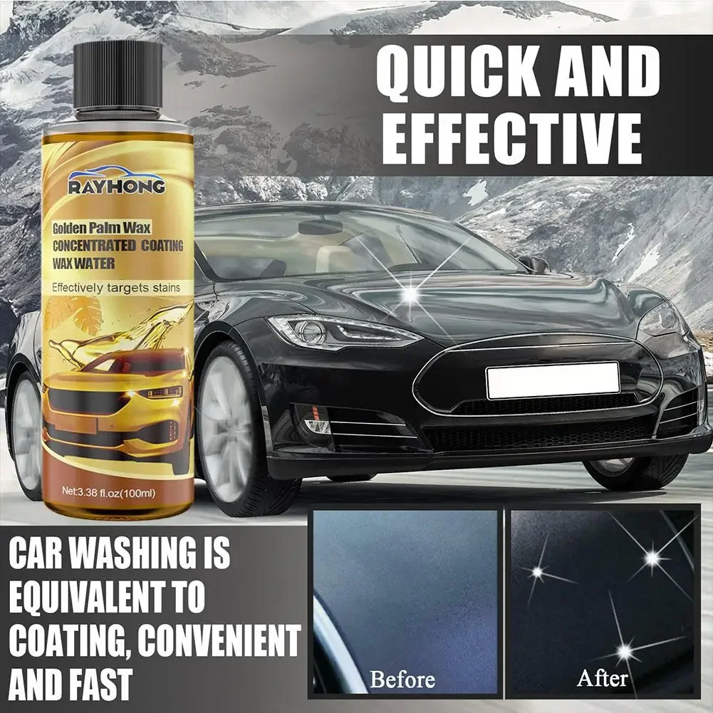 100ml Car Concentrated Coating Wax Water Strong Decontaminational Active Care Wash Shampoo Car Cosmetics Vehicle Foam C3H1