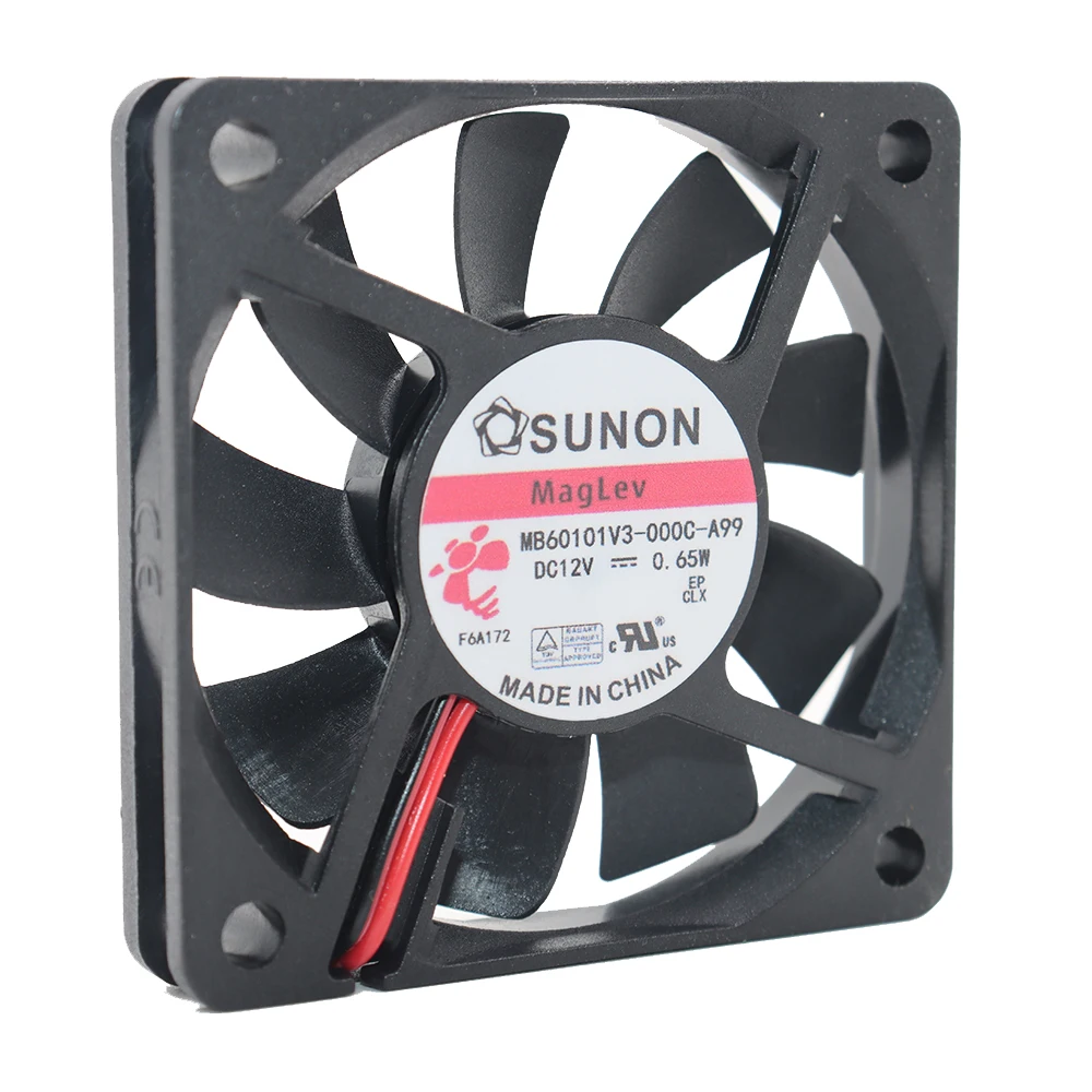 Jianzhun MB60101V3-000C-A99 6010 12V 0.65W Ultra-Thin Magnetic Levitation Bearing Cooling Fan