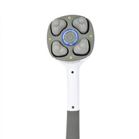 4D Electric Neck Back Massager with Vibration & Roller Cervical Massage Stick Handheld Meridian Pain Relief Device