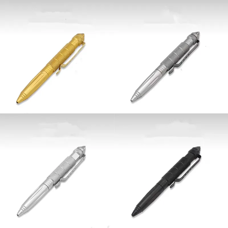 1-4 Stück Taktischer Stift Multifunktional aus Aluminiumlegierung für Outdoor-Camping Sicherheit Überlebens-Taktikwerkzeug Notfall-Glasbrecher-Stift
